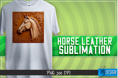 Horse Leather Sublimation | T-Shirt Design | PNG File