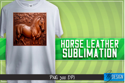 Horse Leather Sublimation | T-Shirt Design | PNG File