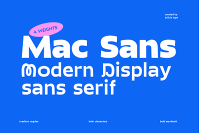Mac Sans | Display Sans Serif Font