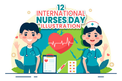 12 International Nurses Day Illustration