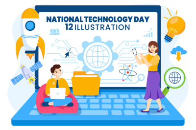 12 National Technology Day Illustration