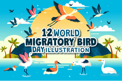 12 World Migratory Bird Day Illustration