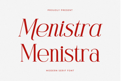 Menistra - Modern Serif Font