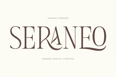 Seraneo - Modern Display Typeface