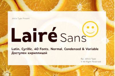 Laire Sans | 40 Font + Variable Font