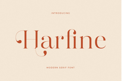 Harfine - Modern Serif Font