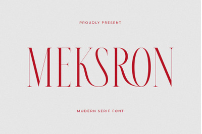 Meksron - Modern Serif Font