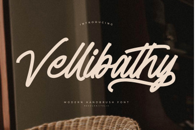 Vellibathy - Modern Handbrush Font