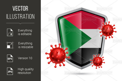 Shield Icon of Sudan
