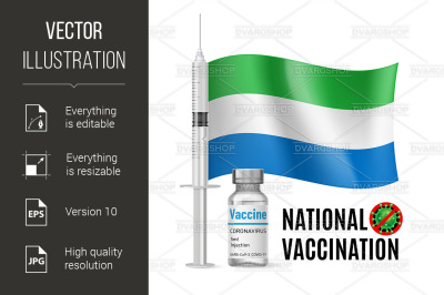 Immunization Icon of Sierra Leone