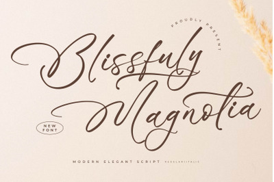 Blissfuly Magnotia - Modern Elegant Script