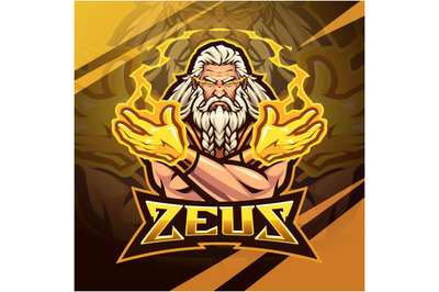 Zeus esport mascot logo design