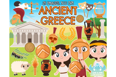 Ancient Greece Clipart (Lime and Kiwi Designs)
