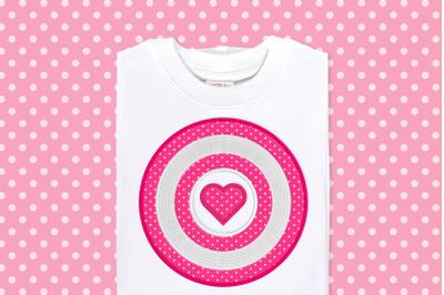 Love Target | Applique Embroidery
