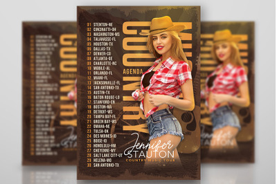 Country Music Tour Flyer