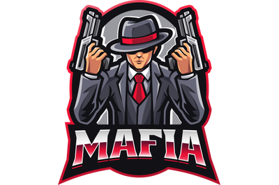 Mafia esport mascot logo design