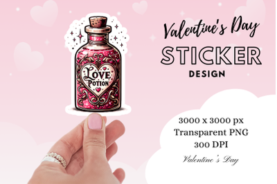 Love Potion Valentine&#039;s Day Sticker