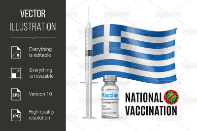 Immunization Icon of Greece