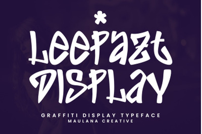 Leepazt Graffiti Display Font