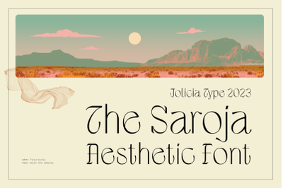 The Saroja | Aesthetic Font