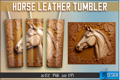 Horse Leather Tumblers Wrap 20 oz | PNG File | 300 DPI