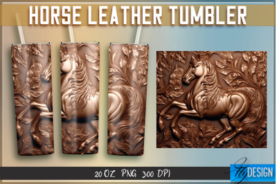 Horse Leather Tumblers Wrap 20 oz | PNG File | 300 DPI