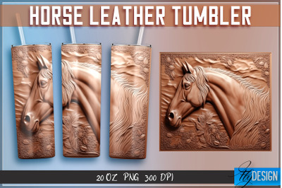 Horse Leather Tumblers Wrap 20 oz | PNG File | 300 DPI