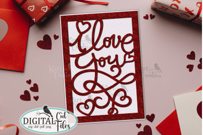 Valentine&#039;s day insert card svg Cricut Joy Maker Explore Air