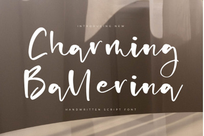 Charming Ballerina - Handwritten Script Font