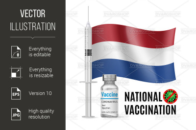 Immunization Icon of Netherlands