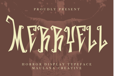 Merryell Horror Display Typeface