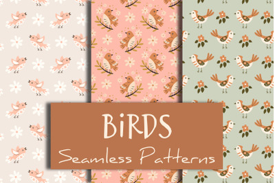 Birds Seamless Patterns