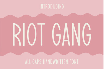 Riot Gang, Handwriting Font, Sans Serif Font, Chic Vibes, Monoline