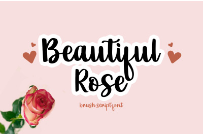 Beautiful Rose Valentine Script Font
