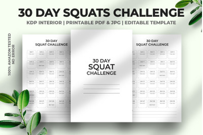 30 Day Squats Challenge KDP Interior