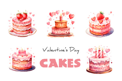 Valentines Day Cakes PNG Clipart
