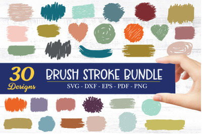 30 Brush Stroke SVG Bundle for Cricut