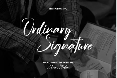 Ordinary Signature