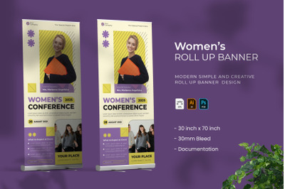 Women&#039;s Conference - Roll Up Banner