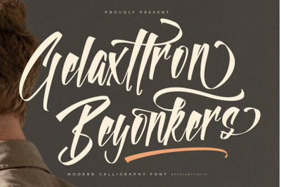 Gelaxttron Beyonkers - Modern Calligraphy Font