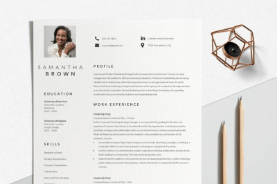 Resume Template | CV Template - Samantha Brown