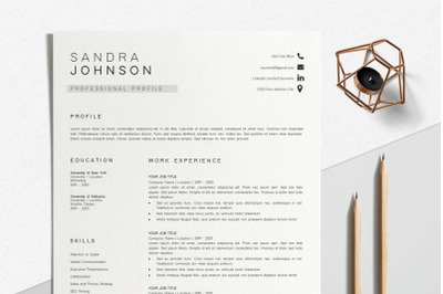 Resume Template | CV Template - Sandra Johnson