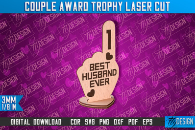 Couple Award Trophy | Laser Cut Design | CNC File