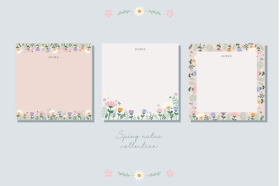 Spring Cute Letters Memo Pad Notes