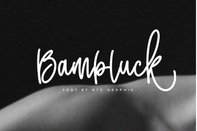 Bambluck Monoline Script Font