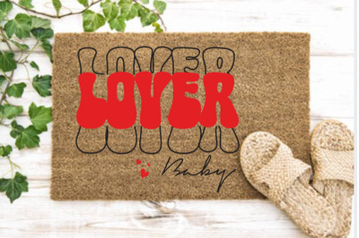 Lover Baby, Valentine&#039;s Day Doormat SVG