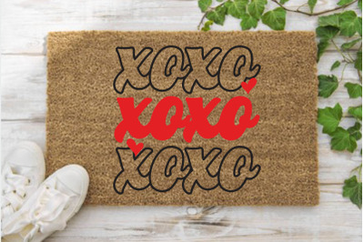 Xoxo, Valentine&#039;s Day Doormat SVG
