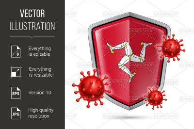 Shield Icon of Isle of Man