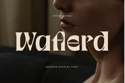 Waflerd - Modern Display Font