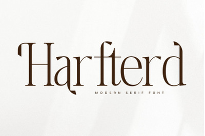 Harfterd - Modern Serif Font